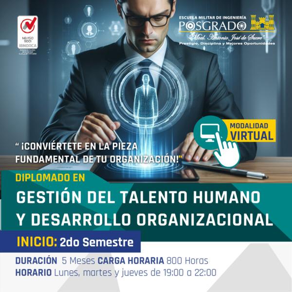 Diplomado en Gestion del Talento Humano y Desarrollo Organizacional (DGTHDO-1)