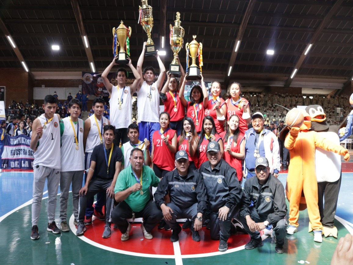 Clausura y premiación del campeonato de basquetbol "Confraternización Interuniversidades" 2022